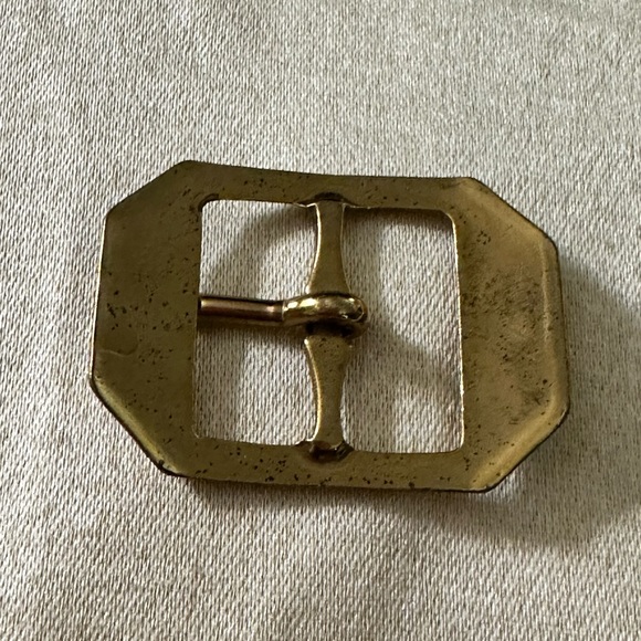 Vintage Art Deco Brass Bar Belt Buckle. - Picture 3 of 4